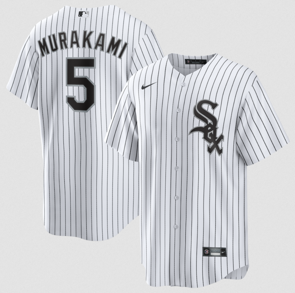 Men's Chicago White Sox #5 Munetaka Murakami White Cool Base Stitched Baseball Jersey